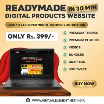 Readymade Digital Products Website with preloaded products