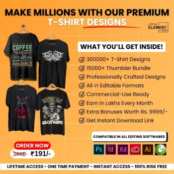300k+ T-shirts Design Collection