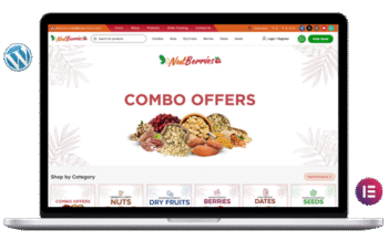 Nuts & Dry Fruits Store Website